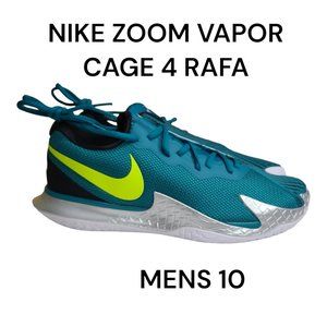 Nike Zoom Vapor Cage 4 Rafa Bright Spruce Green White New Men's Size 10